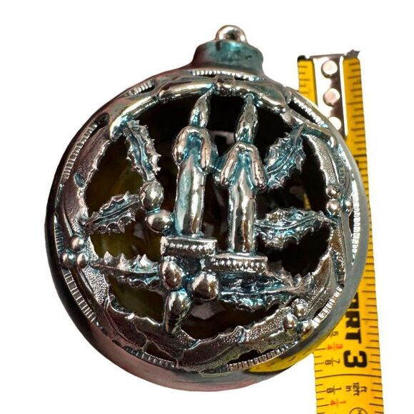 Vintage Bradford Unbreakable Christmas Ornaments Cut Out Indent Angel Set Of 2 - Picture 6 of 7